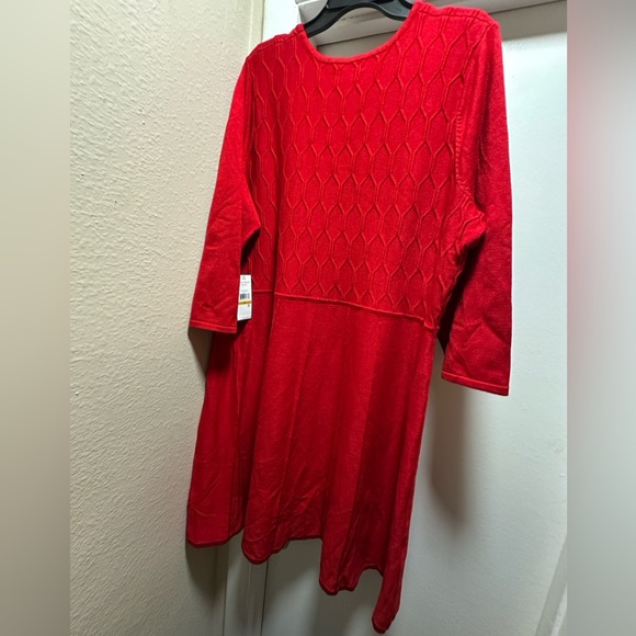 Red Sweater Dress – Never Worn! |Size 3X| Perfect for Holiday or Valentine’s Day - Picture 3 of 3